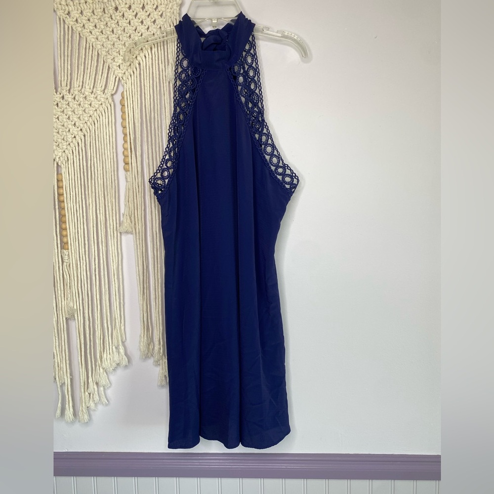 Lightweight navy blue dress